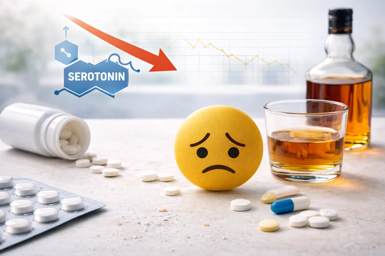 Депрессия после алкоголя